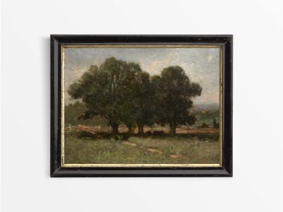 Rustic Landscape Vintage Art Print