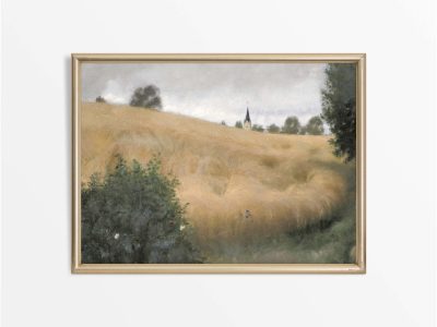 Rye Field Vintage Art Print