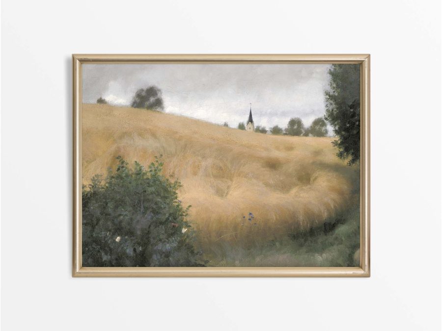 Rye Field Vintage Art Print