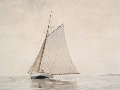Sailing Boat Vintage Art Print