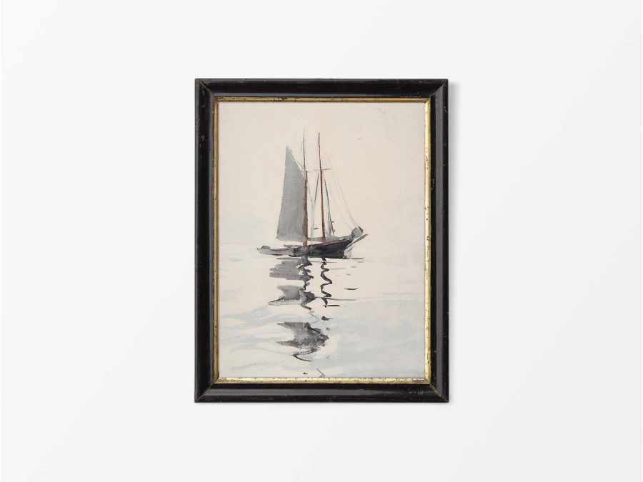 Sailing III Vintage Art Print