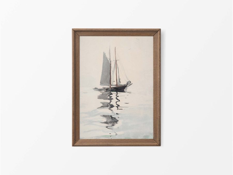 Sailing III Vintage Art Print