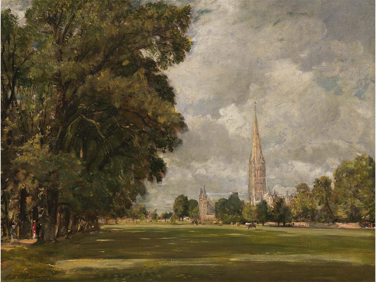 Salisbury Cathedral II Vintage Art Print