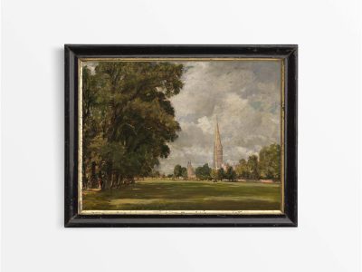 Salisbury Cathedral II Vintage Art Print