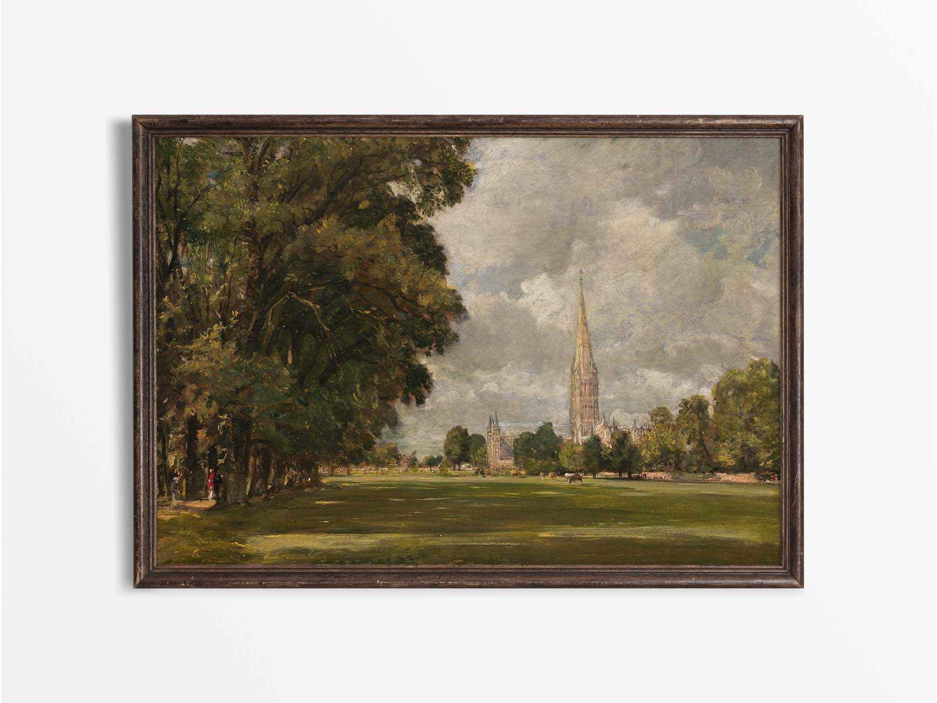 Salisbury Cathedral II Vintage Art Print
