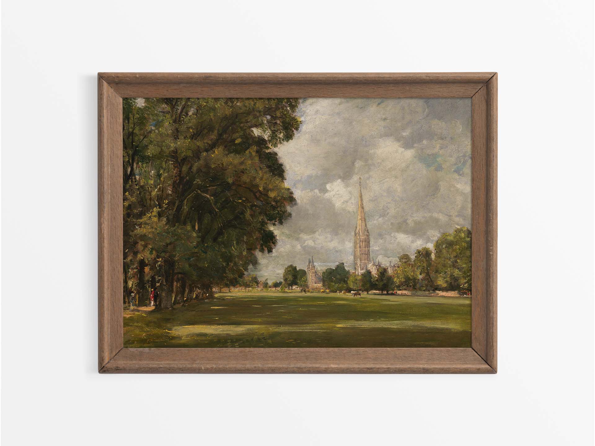 Salisbury Cathedral II Vintage Art Print