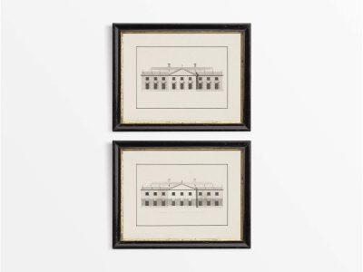 Stables (Set of Two) Vintage Art Prints