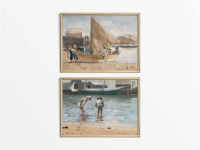 Summer (Set of Two) Vintage Art Prints