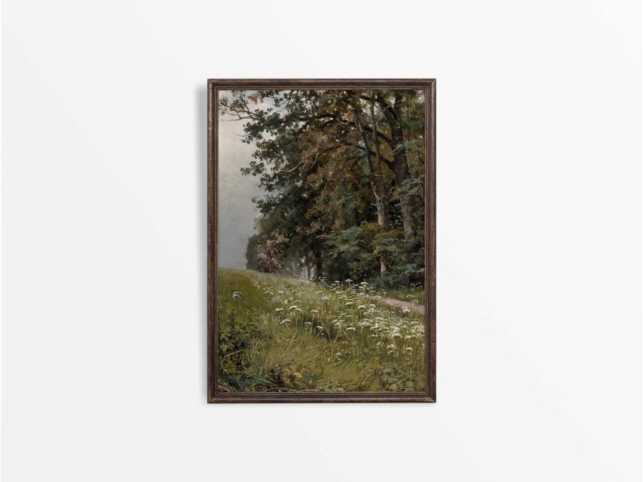 Summer Woodland II Vintage Art Print