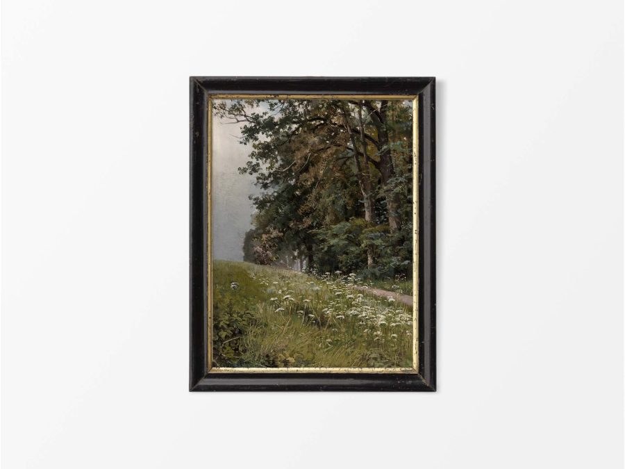 Summer Woodland II Vintage Art Print
