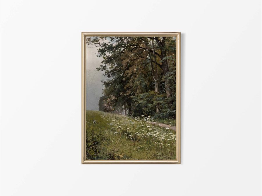 Summer Woodland II Vintage Art Print