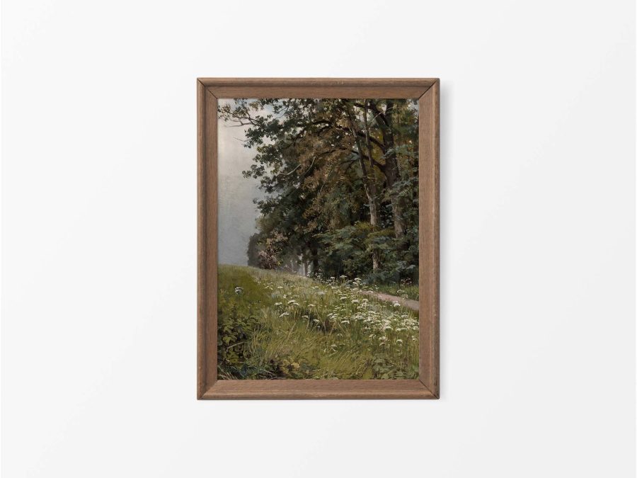 Summer Woodland II Vintage Art Print