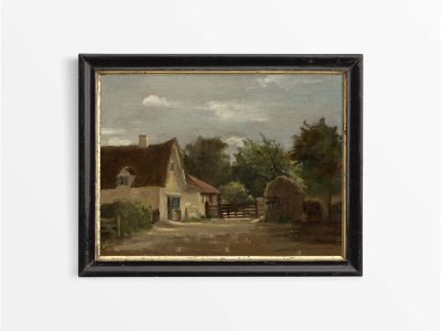 The Cottage Vintage Art Print