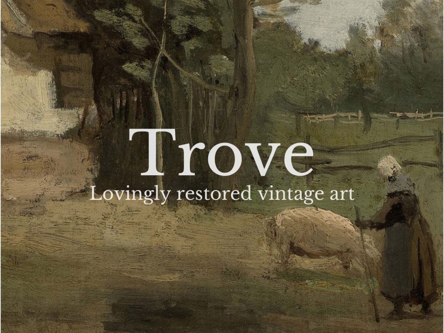 The Farm Vintage Art Print