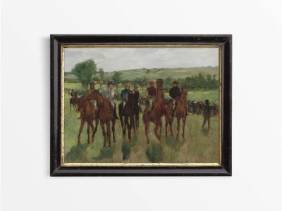 The Riders Vintage Art Print