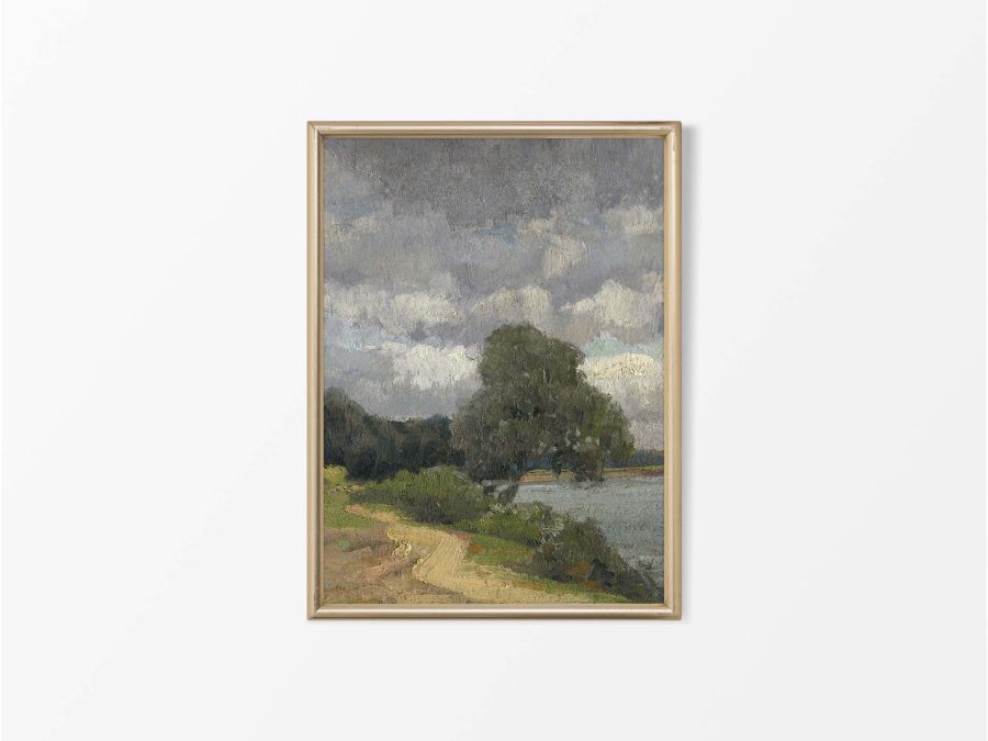 The River III Vintage Art Print