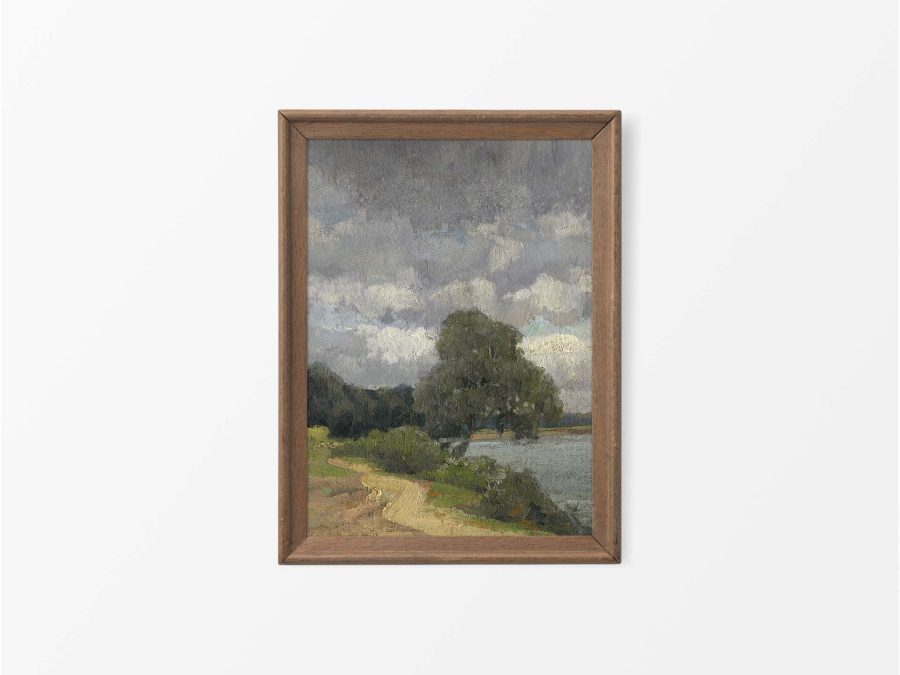 The River III Vintage Art Print