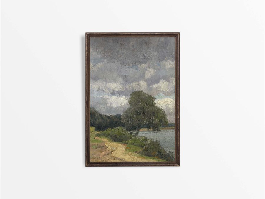 The River III Vintage Art Print