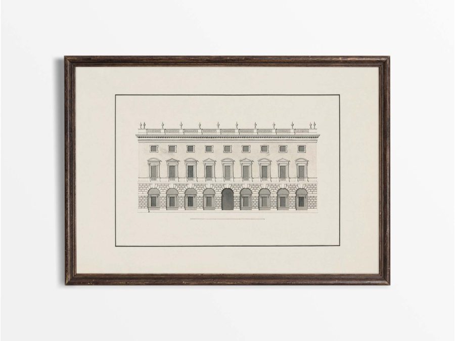 Town House Vintage Art Print