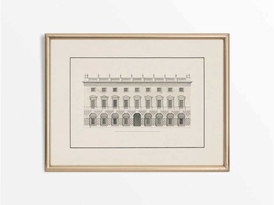 Town House Vintage Art Print