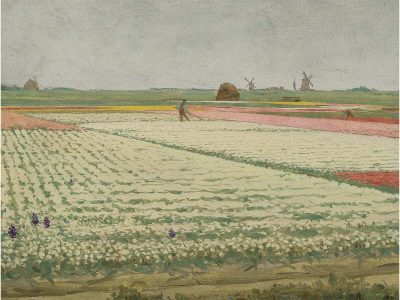 Tulip Fields Vintage Art Print