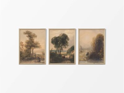 Waterside (Set of Three) Vintage Art Prints