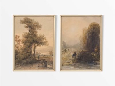 Waterside (Set of Two) Vintage Art Prints