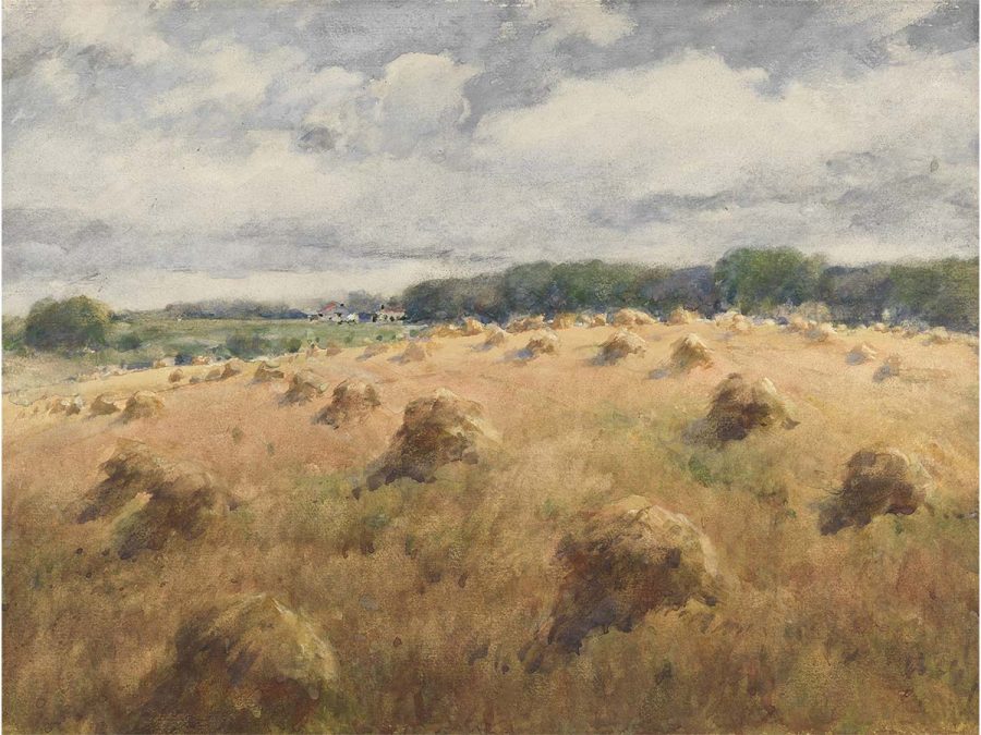 Wheat Field II Vintage Art Print