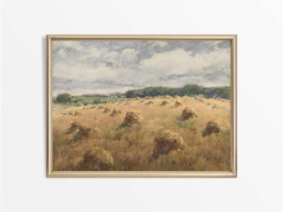 Wheat Field II Vintage Art Print