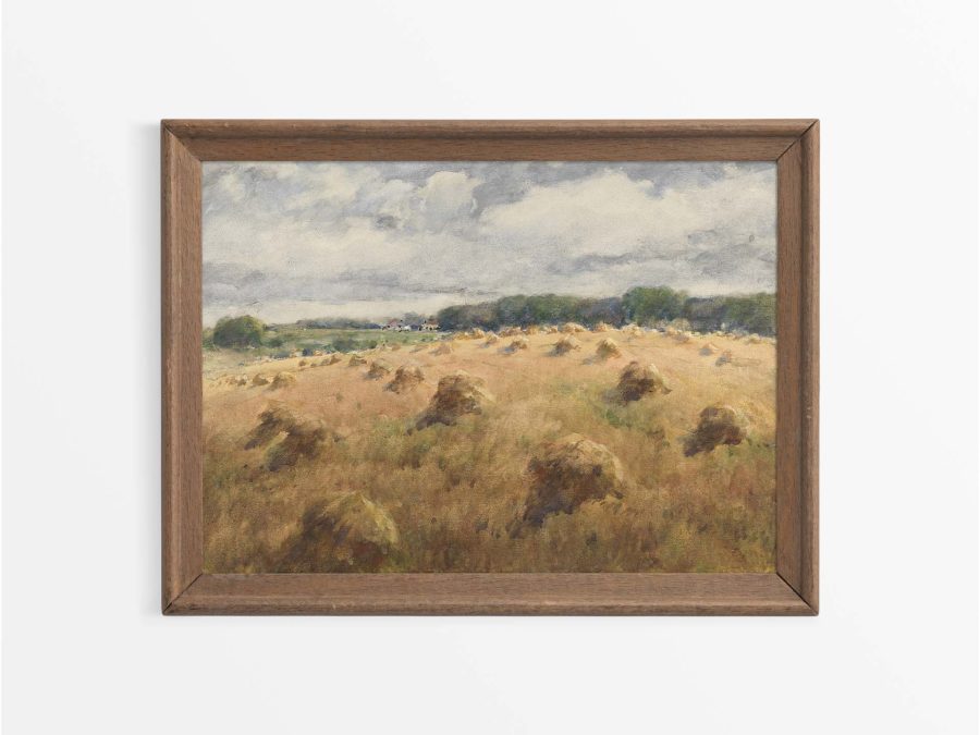 Wheat Field II Vintage Art Print