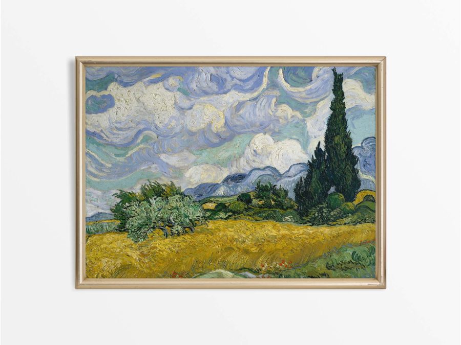 Wheat Field Vintage Art Print