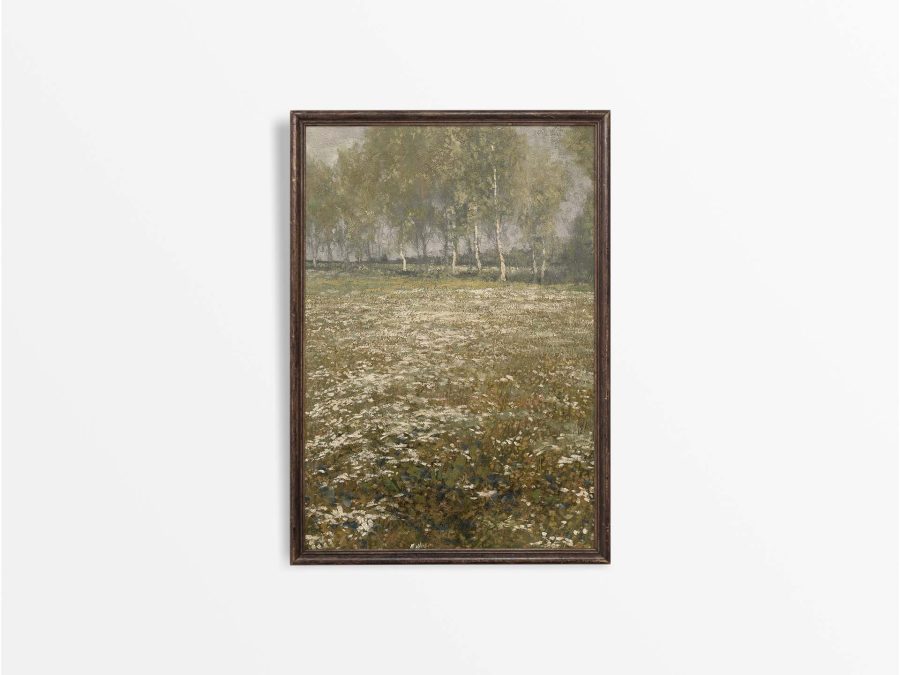 Wildflower Meadow (Split) Vintage Art Print Set