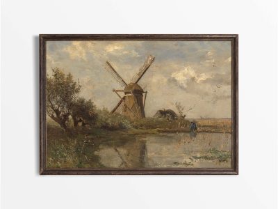 Windmill II Vintage Art Print