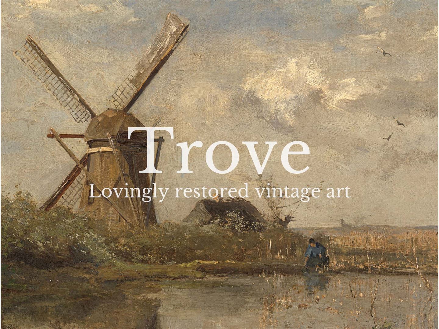 Windmill II Vintage Art Print