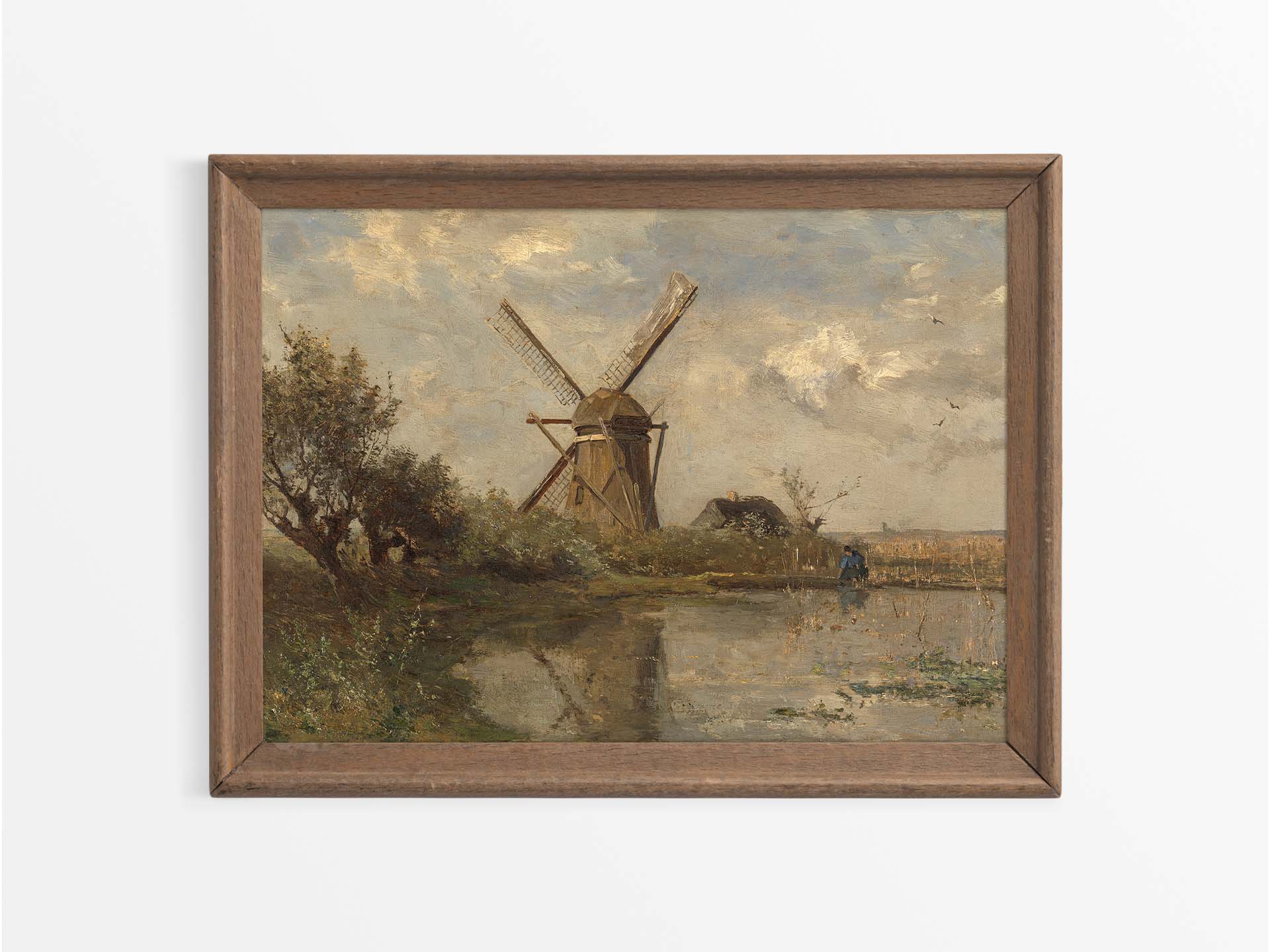 Windmill II Vintage Art Print