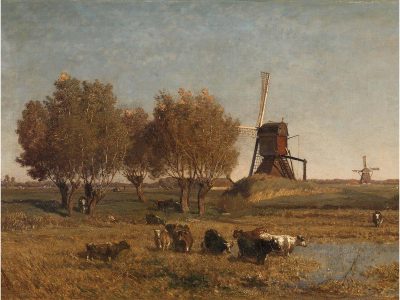 Windmill IV Vintage Art Print