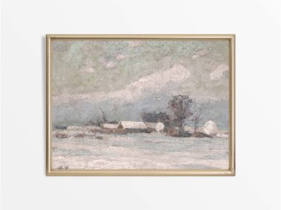 Winter Afternoon II Vintage Art Print