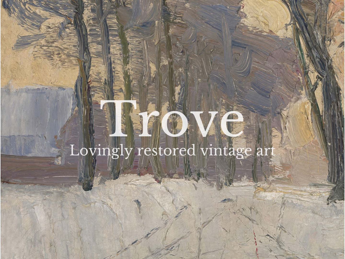 Winter Afternoon III Vintage Art Print