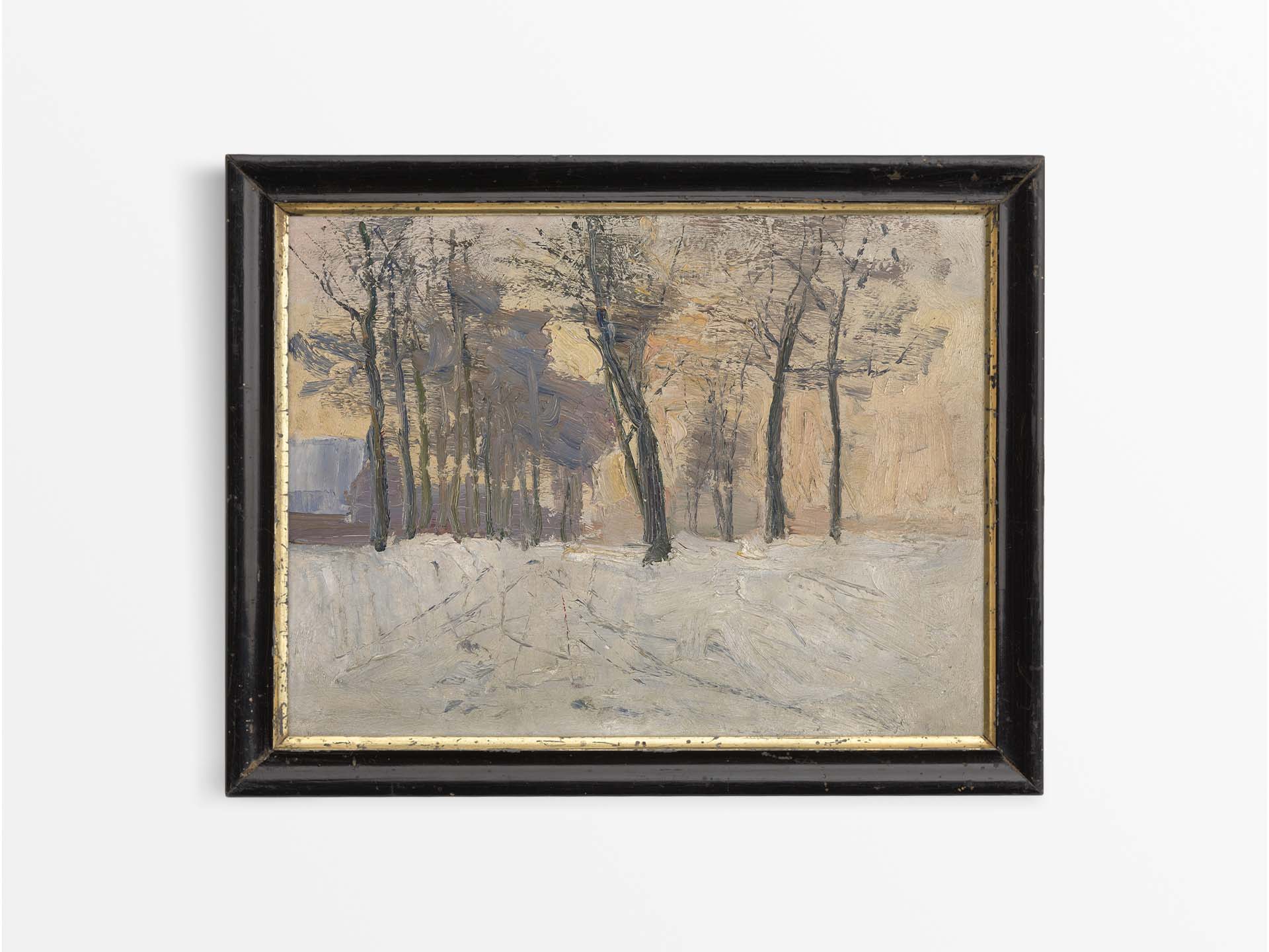 Winter Afternoon III Vintage Art Print
