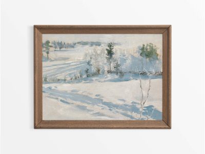 Winter Landscape IV Vintage Art Print