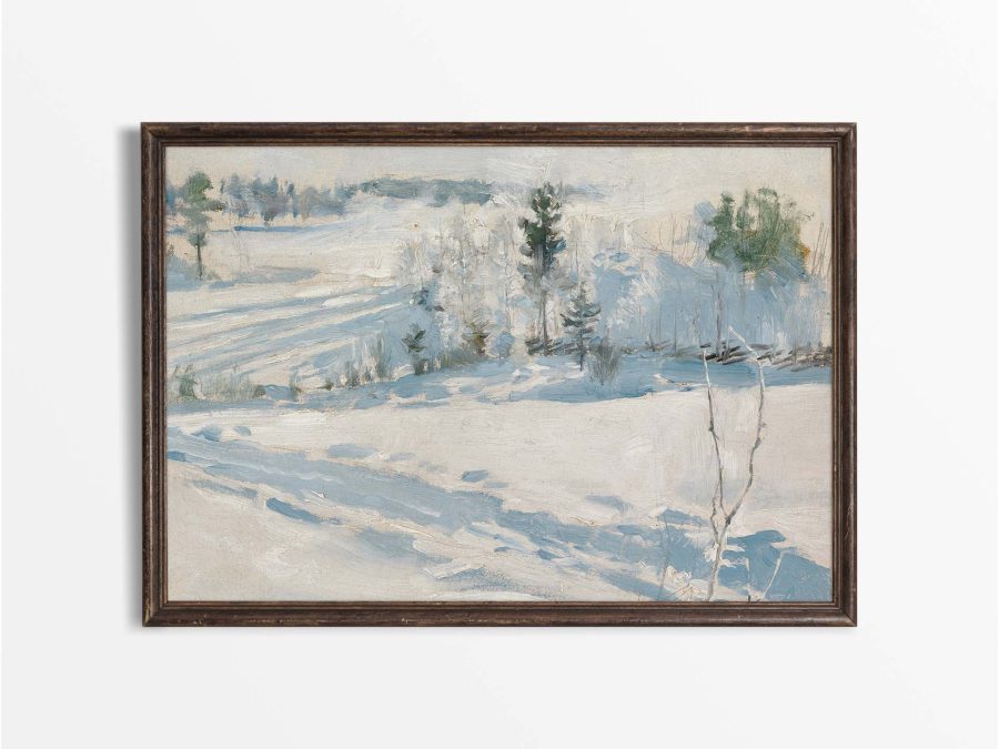 Winter Landscape IV Vintage Art Print