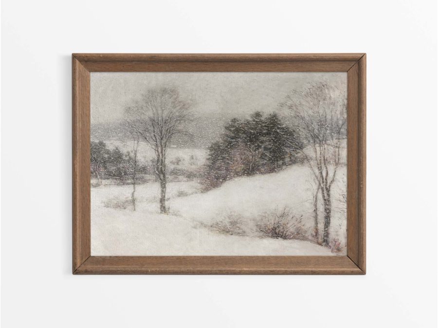 Winter Landscape IX Vintage Art Print