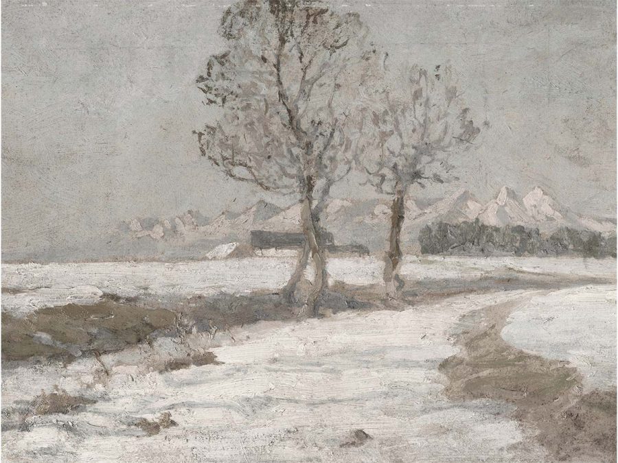 Winter Landscape VI Vintage Art Print