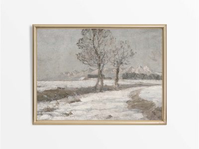 Winter Landscape VI Vintage Art Print