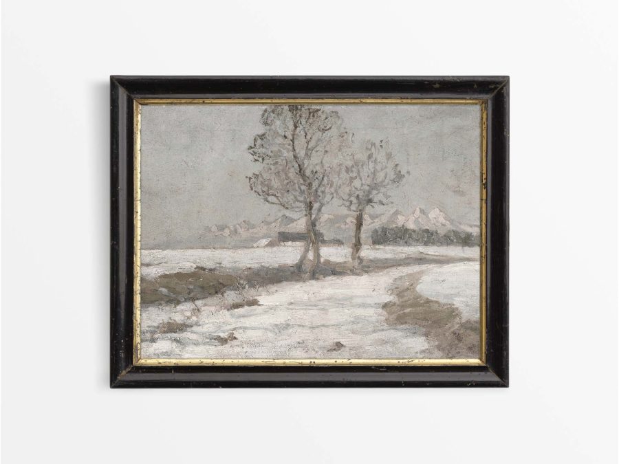 Winter Landscape VI Vintage Art Print