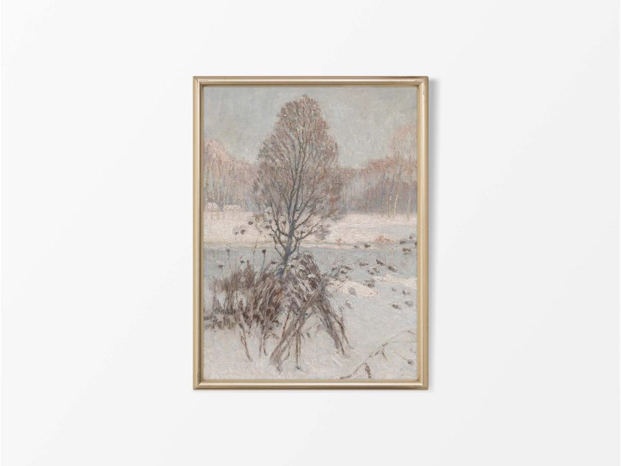 Winter Landscape VII Vintage Art Print