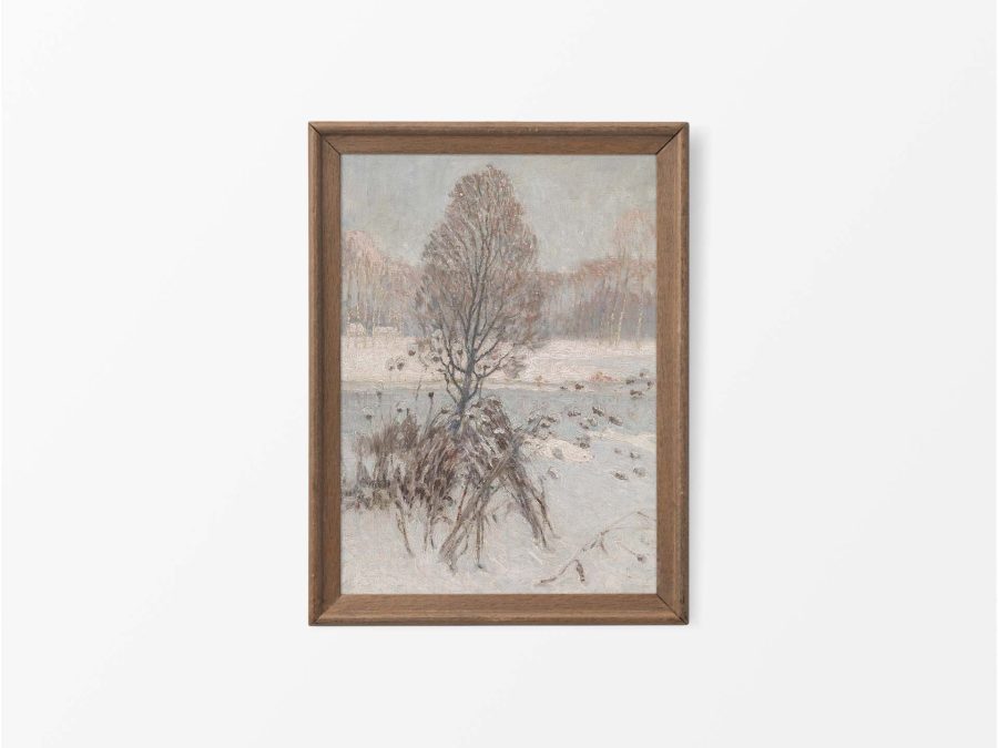 Winter Landscape VII Vintage Art Print