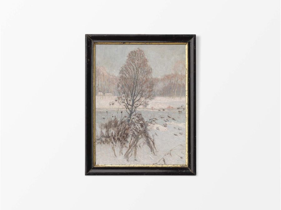 Winter Landscape VII Vintage Art Print