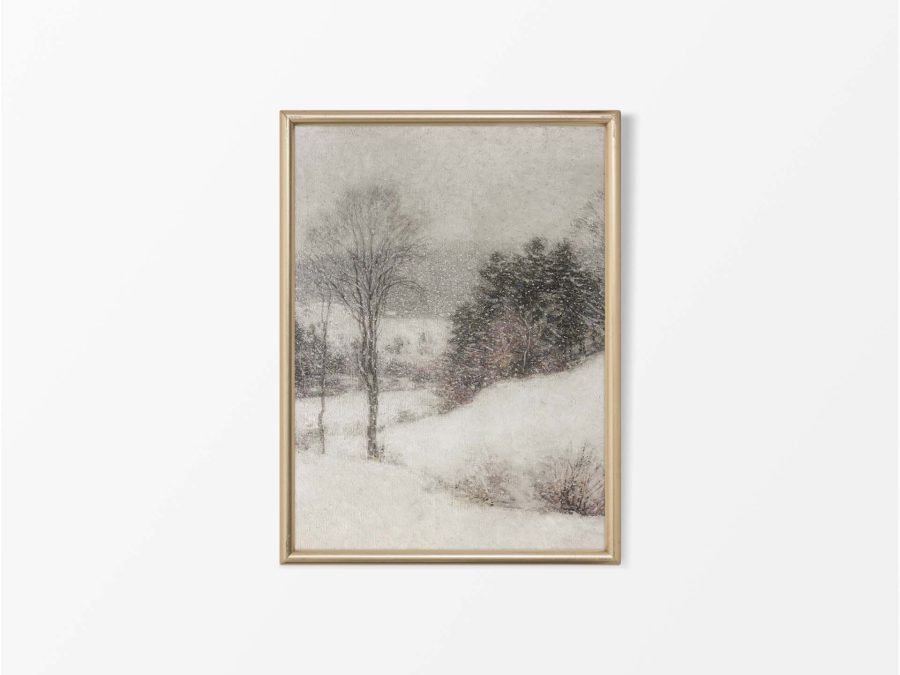 Winter Landscape VIII Vintage Art Print