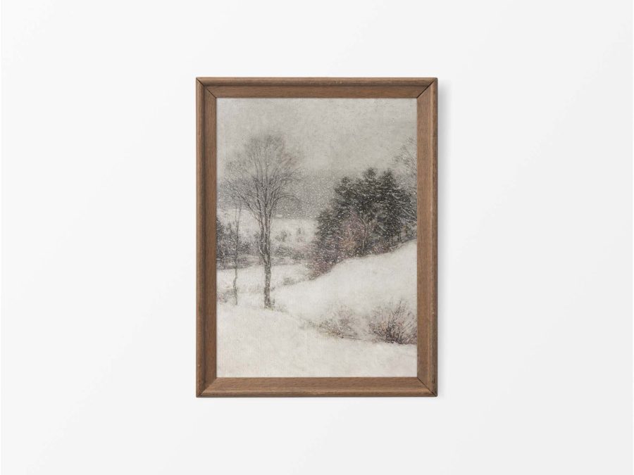 Winter Landscape VIII Vintage Art Print